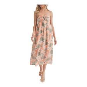 Lush Twist Front Strapless Sundress NWT
